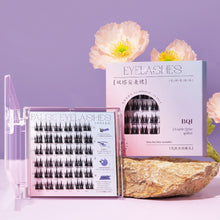 Load image into Gallery viewer, C Curl Glue-free Manga Lashes Reusable Natural Segmented Eyelashes Single Cluster No Need Glue Cat Elf False Eyelashes Down Eyelashes
