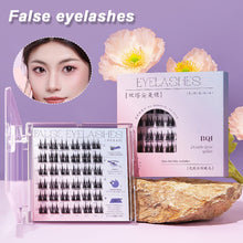 Load image into Gallery viewer, C Curl Glue-free Manga Lashes Reusable Natural Segmented Eyelashes Single Cluster No Need Glue Cat Elf False Eyelashes Down Eyelashes
