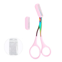 Load image into Gallery viewer, Eyebrow Trimmer Scissor Beauty Products for Women Eyebrow Scissors with Comb Stainless Steel Makeup Tools Beauty Scissors

