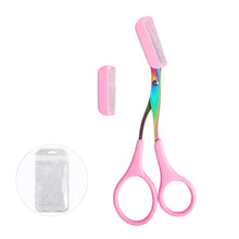 Load image into Gallery viewer, Eyebrow Trimmer Scissor Beauty Products for Women Eyebrow Scissors with Comb Stainless Steel Makeup Tools Beauty Scissors
