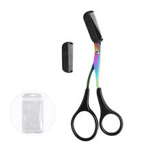 Load image into Gallery viewer, Eyebrow Trimmer Scissor Beauty Products for Women Eyebrow Scissors with Comb Stainless Steel Makeup Tools Beauty Scissors
