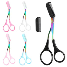 Load image into Gallery viewer, Eyebrow Trimmer Scissor Beauty Products for Women Eyebrow Scissors with Comb Stainless Steel Makeup Tools Beauty Scissors
