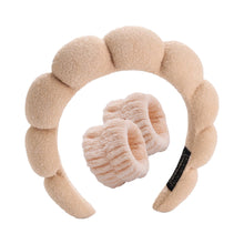 Load image into Gallery viewer, Soft Comfortable Wash Face Sponge Headband Wrist Strap Beauty Skincare Yoga Multipurpose Versatile Hair Fixing Headband
