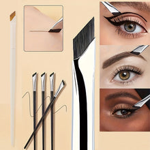 Load image into Gallery viewer, 2Pcs Upgrade Blade Eyeliner Brush Ultra Thin Fine Angle Flat Eyebrow Brush Under The Eyes Place Precise Detail Brush
