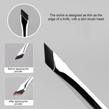 Load image into Gallery viewer, 2Pcs Upgrade Blade Eyeliner Brush Ultra Thin Fine Angle Flat Eyebrow Brush Under The Eyes Place Precise Detail Brush
