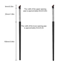 Load image into Gallery viewer, 2Pcs Upgrade Blade Eyeliner Brush Ultra Thin Fine Angle Flat Eyebrow Brush Under The Eyes Place Precise Detail Brush
