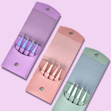 Load image into Gallery viewer, 4Pcs Beauty Tools Eyebrow Tweezer Set Stainless Steel Hair Removal Clip for Facial Hair Eyelash Eyebrows Tweezer Professional Beginners
