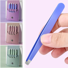 Load image into Gallery viewer, 4Pcs Beauty Tools Eyebrow Tweezer Set Stainless Steel Hair Removal Clip for Facial Hair Eyelash Eyebrows Tweezer Professional Beginners
