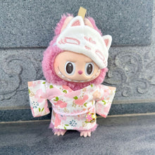 Load image into Gallery viewer, Miniature Kimono Skirt Set for 17cm Labubu Dolls Cute DIY Doll Clothes Fashion Accessories Lovely Outfit Gifts for Girls Friends
