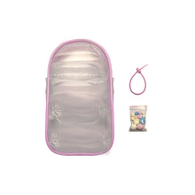 Load image into Gallery viewer, For 17cm Labubu V2 V3 15cm Cotton Doll Outfit Crossbody Pain Bag PVC Storage Bag Dolls Display Bag
