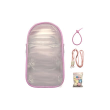 Load image into Gallery viewer, For 17cm Labubu V2 V3 15cm Cotton Doll Outfit Crossbody Pain Bag PVC Storage Bag Dolls Display Bag
