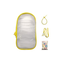 Load image into Gallery viewer, For 17cm Labubu V2 V3 15cm Cotton Doll Outfit Crossbody Pain Bag PVC Storage Bag Dolls Display Bag
