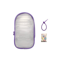 Load image into Gallery viewer, For 17cm Labubu V2 V3 15cm Cotton Doll Outfit Crossbody Pain Bag PVC Storage Bag Dolls Display Bag
