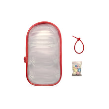 Load image into Gallery viewer, For 17cm Labubu V2 V3 15cm Cotton Doll Outfit Crossbody Pain Bag PVC Storage Bag Dolls Display Bag
