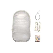 Load image into Gallery viewer, For 17cm Labubu V2 V3 15cm Cotton Doll Outfit Crossbody Pain Bag PVC Storage Bag Dolls Display Bag
