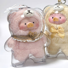 Load image into Gallery viewer, 1PC Protective Acrylic Storage Case For Plush Dolls Display Bag for Lulu the Piggy No Doll Transparent Portable Cable Organizer Box
