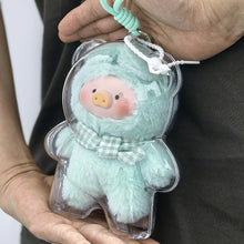 Load image into Gallery viewer, 1PC Protective Acrylic Storage Case For Plush Dolls Display Bag for Lulu the Piggy No Doll Transparent Portable Cable Organizer Box
