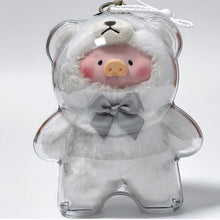 Load image into Gallery viewer, 1PC Protective Acrylic Storage Case For Plush Dolls Display Bag for Lulu the Piggy No Doll Transparent Portable Cable Organizer Box
