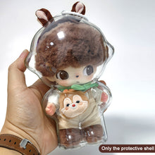 Load image into Gallery viewer, 1PC Protective Acrylic Storage Case For Plush Dolls Display Bag for Dimoo No Doll Transparent Portable Cable Organizer Box
