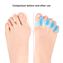 Load image into Gallery viewer, 1Pair Soft Toe Spacer Separator Breathable Hallux Valgus Splint Bunion Corrector Hallux Valgus Brace for Day/Night Use

