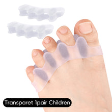 Load image into Gallery viewer, 1Pair Soft Toe Spacer Separator Breathable Hallux Valgus Splint Bunion Corrector Hallux Valgus Brace for Day/Night Use
