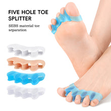 Load image into Gallery viewer, 1Pair Soft Toe Spacer Separator Breathable Hallux Valgus Splint Bunion Corrector Hallux Valgus Brace for Day/Night Use
