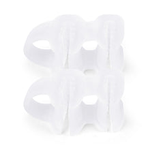 Load image into Gallery viewer, 1 Pair Double-hole Toe Separator Slippers Pinching Foot Toe Hallux Valgus Protector Separator Finger Straightener Adjuster Foot Care Tool
