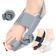 Load image into Gallery viewer, 1pc Breathable Hallux Valgus Splint Orthopedic Toe Alignment Bunion Corrector Anti-slip Heel Strap for Left &amp; Right Toe Separator
