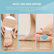 Load image into Gallery viewer, 1 Pair Adjustable Arch Support Silicone anti-slip Flat Foot Correction Flat Foot Insoles Braces for Plantar Fasciitis
