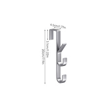 Load image into Gallery viewer, 1PC Over Door Hooks Multifunctional Door Rear Hook Clothes Hanger Space Saving Vertical Design Storage Hook
