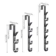 Load image into Gallery viewer, 1PC Over Door Hooks Multifunctional Door Rear Hook Clothes Hanger Space Saving Vertical Design Storage Hook
