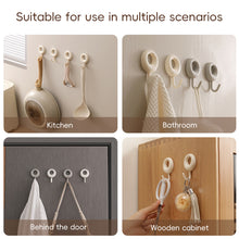 Load image into Gallery viewer, 4pcs Nordic Wall Hooks Heavy Duty No Residue Waterproof Rustproof Rental Friendly Hygge Home Decor Wall Storage
