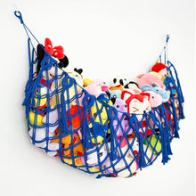 Load image into Gallery viewer, Large Capacity Handwoven Cotton Toy Storage Net Wall Hanging Organizer Boho Plush Toy Organizer Kids Room Decor
