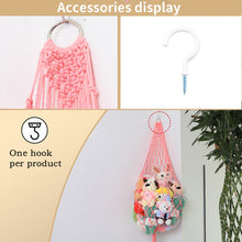 Load image into Gallery viewer, Stuffed Animals Storage Hammock Large Handmade Toy Organizer Artisan Made Net Wall Mounted Storage Bag Plush Toy Organizer
