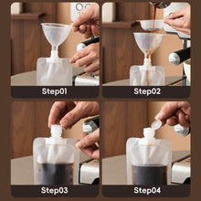 Load image into Gallery viewer, 50ml/80ml/100ml Matte Refill Pouch Travel-Size Leak-Proof Flip Cap Spout Accessible Food For Coffee Travel Toiletries DIY Cosmetics
