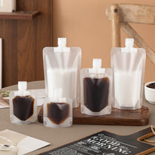 Load image into Gallery viewer, 50ml/80ml/100ml Matte Refill Pouch Travel-Size Leak-Proof Flip Cap Spout Accessible Food For Coffee Travel Toiletries DIY Cosmetics
