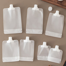 Load image into Gallery viewer, 50ml/80ml/100ml Matte Refill Pouch Travel-Size Leak-Proof Flip Cap Spout Accessible Food For Coffee Travel Toiletries DIY Cosmetics

