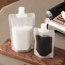 Load image into Gallery viewer, 50ml/80ml/100ml Matte Refill Pouch Travel-Size Leak-Proof Flip Cap Spout Accessible Food For Coffee Travel Toiletries DIY Cosmetics
