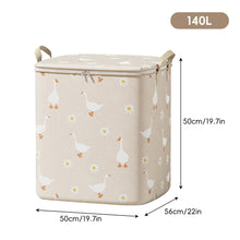 Load image into Gallery viewer, Collapsible Clothing Storage Bag Large Capacity Portable Bedroom Organizer Foldable Dust-proof Quilt Zipper Bag Seasonal Moving Storage
