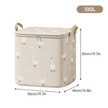 Load image into Gallery viewer, Collapsible Clothing Storage Bag Large Capacity Portable Bedroom Organizer Foldable Dust-proof Quilt Zipper Bag Seasonal Moving Storage
