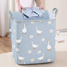 Load image into Gallery viewer, Collapsible Clothing Storage Bag Large Capacity Portable Bedroom Organizer Foldable Dust-proof Quilt Zipper Bag Seasonal Moving Storage
