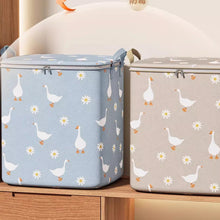 Load image into Gallery viewer, Collapsible Clothing Storage Bag Large Capacity Portable Bedroom Organizer Foldable Dust-proof Quilt Zipper Bag Seasonal Moving Storage
