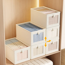 Load image into Gallery viewer, Foldable Clothing Storage Bag Organizer Qxford Storage Bin with Lid Seasonal Clothes Rotation Storage Moving House Packing Wardrobe Storage
