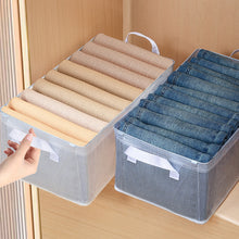 Load image into Gallery viewer, Foldable Clothing Storage Bag Organizer Storage Bin with Lid Seasonal Clothes Rotation Storage Moving House Packing Wardrobe Storage
