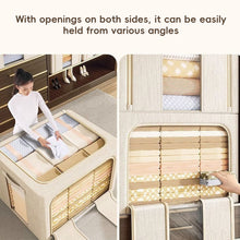 Load image into Gallery viewer, Large Capacity Clothing Organizer Foldable Visible Oxford Fabric Seasonal Clothes Wardrobe Rotation House Packing Storage

