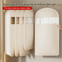 Load image into Gallery viewer, Hanging Clothes Storage Bag with Zipper Dustproof Garment Organizer Transparent Window Double Zipper XL Size for Suits Winter Coat Storage
