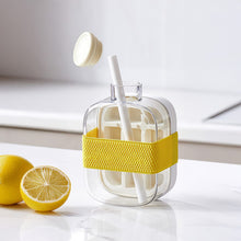 Load image into Gallery viewer, 2in1 Silicone Ice Cube Mold With Straw Water Cup Kettle Ice Cube Tray Pressing Mould Ice Drink Bottle Freezer Creative Outdoor Beverage Cup
