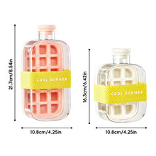 Load image into Gallery viewer, 2in1 Silicone Ice Cube Mold With Straw Water Cup Kettle Ice Cube Tray Pressing Mould Ice Drink Bottle Freezer Creative Outdoor Beverage Cup
