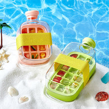 Load image into Gallery viewer, 2in1 Silicone Ice Cube Mold With Straw Water Cup Kettle Ice Cube Tray Pressing Mould Ice Drink Bottle Freezer Creative Outdoor Beverage Cup
