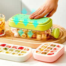 Load image into Gallery viewer, 2in1 Silicone Ice Cube Mold With Straw Water Cup Kettle Ice Cube Tray Pressing Mould Ice Drink Bottle Freezer Creative Outdoor Beverage Cup
